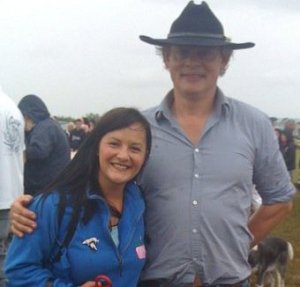 Catching up with Martin Clunes at his Dorset companion show in 2010. 