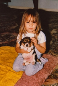 Marina started taking an interest in the family's dogs when she was very young.